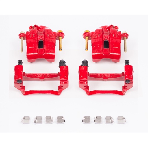 [PWR-S1704] Power Stop S1704: Performance Front Brake Calipers Powder Coated Red Pair