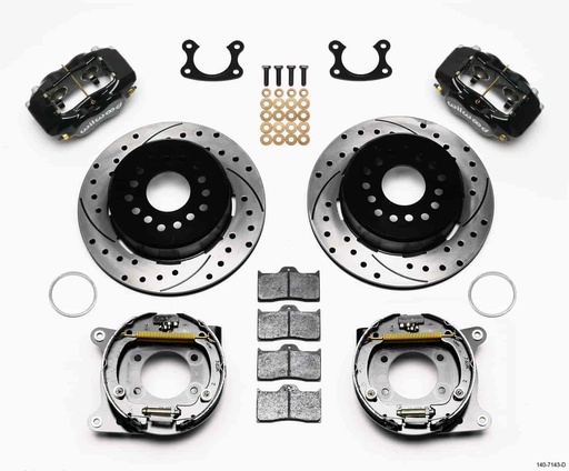 [WIL-140-7143-D] Wilwood 140-7143-D: Forged Dynalite Rear Parking Brake Kit Small Ford