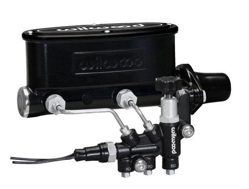 [WIL-261-13270-BK] Wilwood 261-13270-BK: 261-13270-BK Aluminum Tandem Master Cylinder Kit Black E-Coat Finish