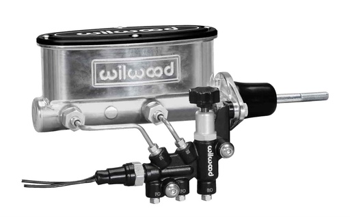 [WIL-261-13271-P] Wilwood 261-13271-P: Aluminum Tandem Master Cylinder Kit, 7/8 in. Bore [Ball Burnished (Polished) Finish]