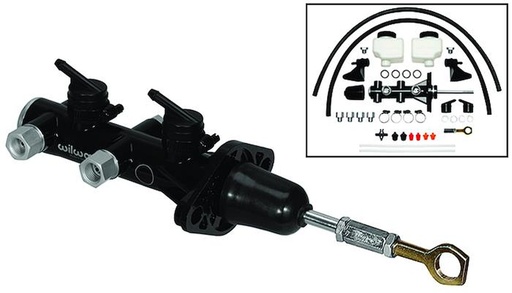 [WIL-260-15490-BK] Wilwood 260-15490-BK: 260-15490-BK Aluminum Tandem Master Cylinders for 1965-1973 MUSTANG