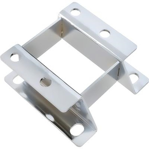 [OER-154829C] OER 154829C: 154829C Power Brake Booster Bracket; For Flat Firewall Mounting; Fits Boosters With 3-3/8 in. Square Bolt Pattern; Silver Zinc P