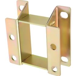 [OER-154829A] OER 154829A: 154829A Power Brake Booster Bracket; For Flat Firewall Mounting; Fits Boosters With 3-3/8 in. Square Bolt Pattern; Gold Zinc Pla