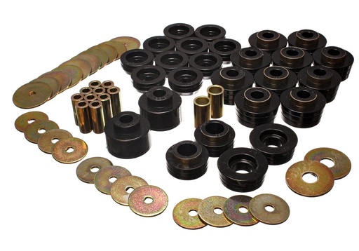 [ENS-3-4141G] Energy Suspension 3-4141G: Black Body Mount Bushing Set 1978-1988 GM G-Body
