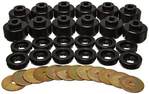 [ENS-3-4156G] Energy Suspension 3-4156G: Body Mount Bushing Set 2000-2006 Chevy Tahoe & GMC Yukon