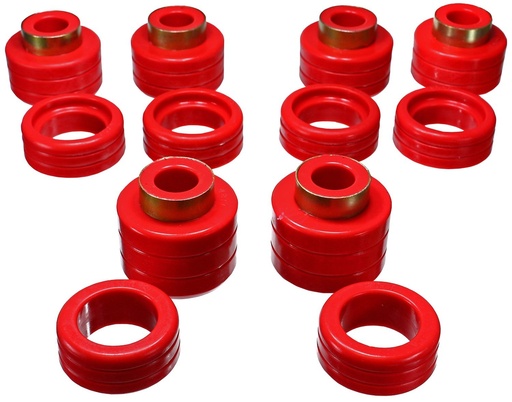 [ENS-3-4123R] Energy Suspension 3-4123R: Body Mount Bushing Set 1988-2000 GM C/K Series Pickup