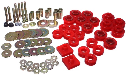 [ENS-3-4161R] Energy Suspension 3-4161R: Body Mount Bushing Set 1968-1972 Oldsmobile Cutlass