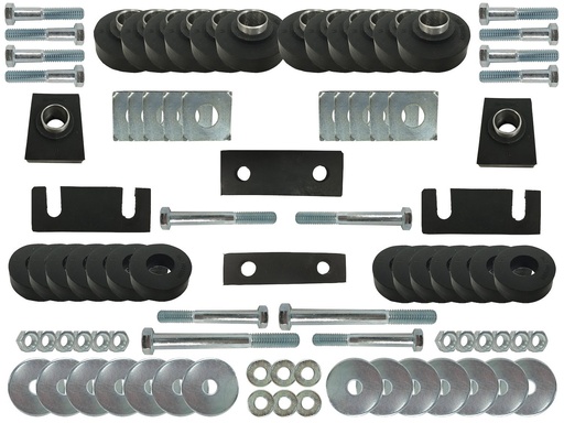 [AUP-BM1024KIT] Autopro USA BM1024KIT: BM1024KIT Body Mount Bushing and Hardware Kit for 1955-1957 Chevy Bel Air, 150, 210