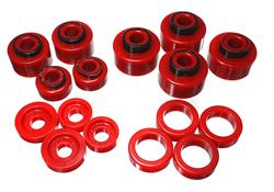 [ENS-4-4120R] Energy Suspension 4-4120R: Body Mount Bushing Set 2005-2007 Ford F250/F350 Super Duty