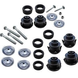 [OER-T71218] OER T71218: T71218 1988-98 Chevy/GMC C/K GMT400 Series Pickup; Body Mount Set; Fleetside; Standard Cab; 6 Bushings; 26 Total Pieces