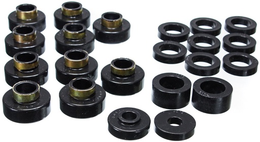 [ENS-2-4102G] Energy Suspension 2-4102G: Body Cab Mount Bushing Set 1980-1986 Jeep CJ5 & CJ7