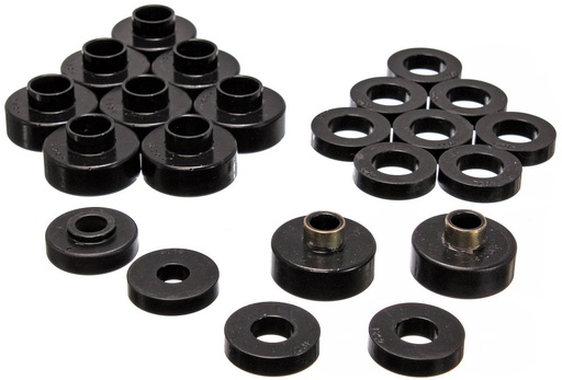 [ENS-2-4103G] Energy Suspension 2-4103G: Body Cab Mount Bushing Set 1976-1979 Jeep CJ5 & CJ7