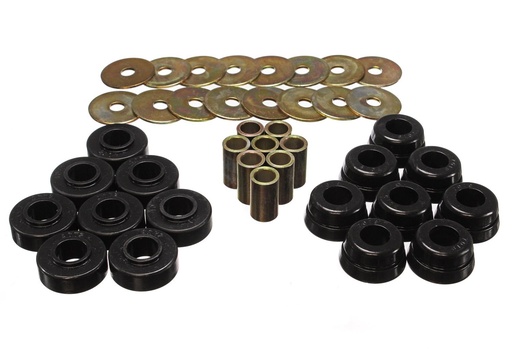 [ENS-3-4126G] Energy Suspension 3-4126G: Body Bushing Mount Set 1973-1982 Chevy Corvette
