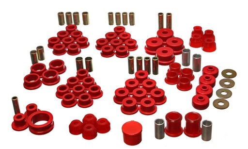 [ENS-3-18122R] Energy Suspension 3-18122R: Hyper-Flex System Complete Master Bushing Set 1984-95 Chevy Corvette