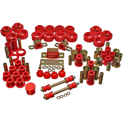 [ENS-3-18106R] Energy Suspension 3-18106R: Hyper-Flex Bushing Set 1982-04 Chevy S10 & GMC S15 Pickups & SUVs