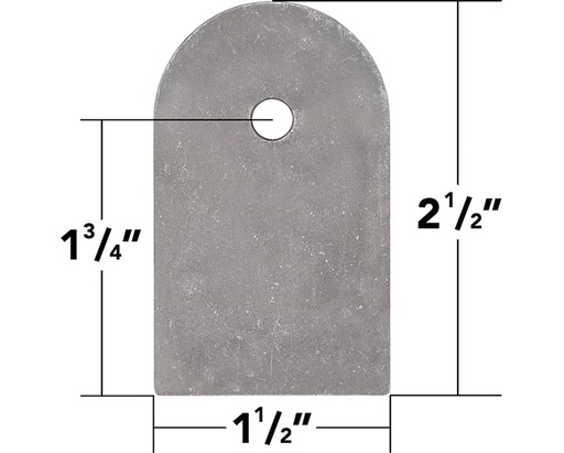 [TGI-180201-KIT] Trail Gear 180201-KIT: Weld On Flat Tabs 1/4" Hole