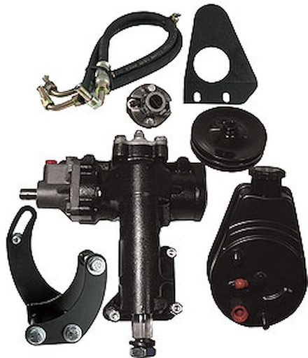 [BRG-999009] Borgeson 999009: Complete Power Steering Conversion Kit 1955-1957 Chevy Tri-Five with Small Block & Front Mounts