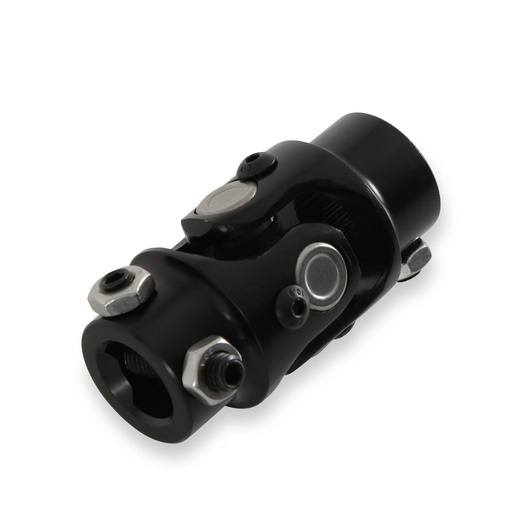 [HLY-320-100] Holley 320-100: 320-100 3/4 in.-30 Spline x 3/4 in. DD Steering U-Joint [Black Zinc]