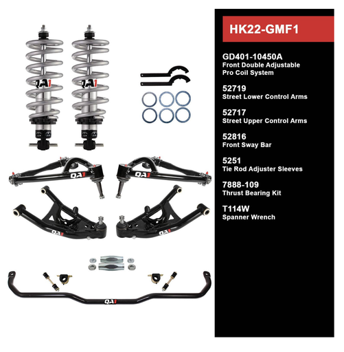 [QA1-HK22-GMF1]   HK22-GMF1 Level 2 Full Vehicle Handling Kit, 67-69 GM F-Body, W/ Shocks HK22-GMF1 LEVEL 2 FULL VEHICLE HANDLING KIT, 67-69 GM F-BODY, W/ SHOCKS