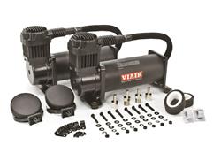 [VAR-44442] Viair 44442: 444C Dual Performance Air Compressor Value Pack Stainless Steel Braided Leader Hoses with Inline Check Valve