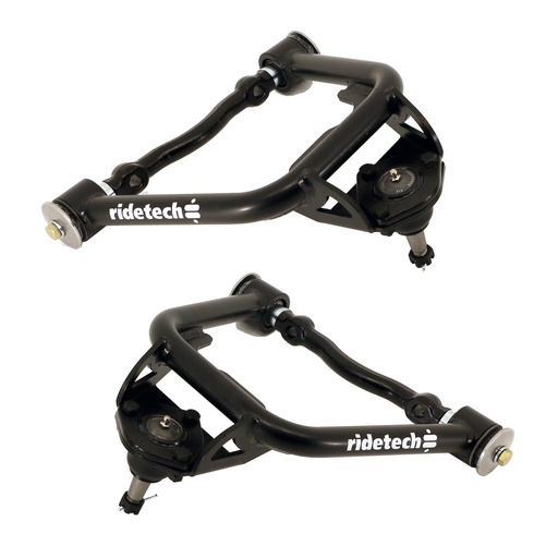 [ART-11013699] Ridetech 11013699: 11013699 StrongArms Front Upper Tubular Control Arm Set for 1955-1957 Chevy Tri-Five Car [Satin Black]