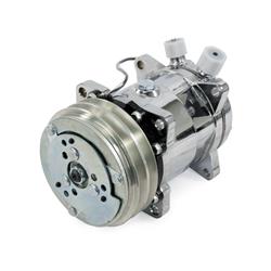 [TSN-HC5003C] Top Street Performance HC5003C: HC5003C A/C Compressor, Sanden 508 R134, V-Belt, Chrome w/ Silver Clutch