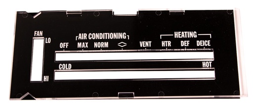 [AMD-R-420] Auto Metal Direct R-420: R-420 Heater Control Lens with A/C 70-72 Camaro