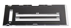 [AMD-R-415] Auto Metal Direct R-415: R-415 Heater Control Lens without A/C 70-72 Camaro