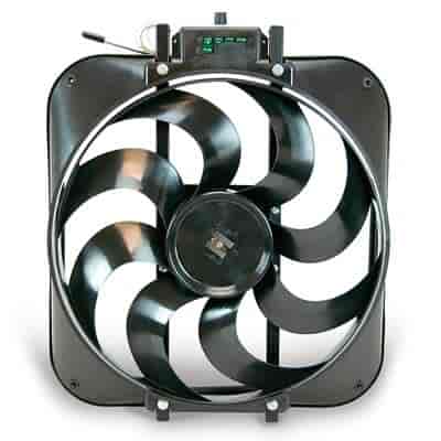 [FLX-109304] Flex-A-Lite 109304: 16" Diameter Black Magic S-Blade Electric Fan Adjustable Thermostat