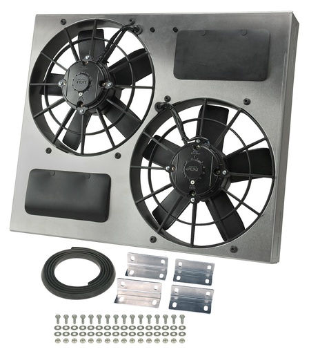 [DER-16830] Derale 16830: High-Output Dual Fan Assembly CFM: 3750
