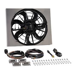 [DER-67923-185] Derale 67923-185: 67923-185 Brushless Single Powerpack 17 in. Radiator Fan Assembly with Integrated 185 Degree PWM Controller