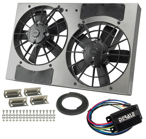 [DER-66831] Derale 66831: High-Output Dual Fan Assembly With PWM Controller