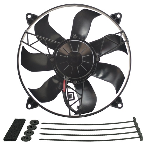 [DER-16918] Derale 16918: 12" High-Output Extreme Paddle Blade Waterproof/Dustproof Puller-Style Electric Fan 1350 CFM