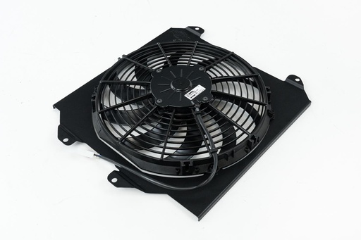 [CSF-2858FB] CSF Radiators 2858FB: 92-00 Civic All-Aluminum Fan Shroud w/ 12-inch SPAL Fan - Black