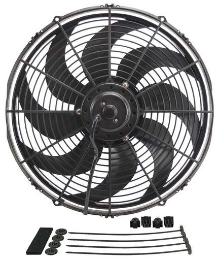 [DER-18916] Derale 18916: Curved Blade Electric Fan 16" Diameter