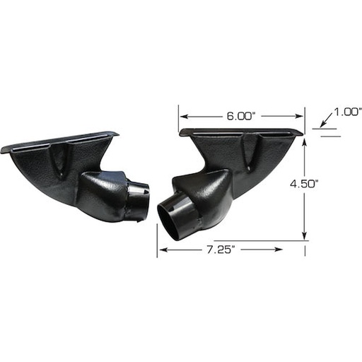 [VTA-63375-VUE] Vintage Air 63375-VUE: Universal Defrost Ducts