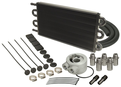 [DER-15502] Derale 15502: Engine Oil Cooler With Sandwich Adapter Kit Tube & Fin