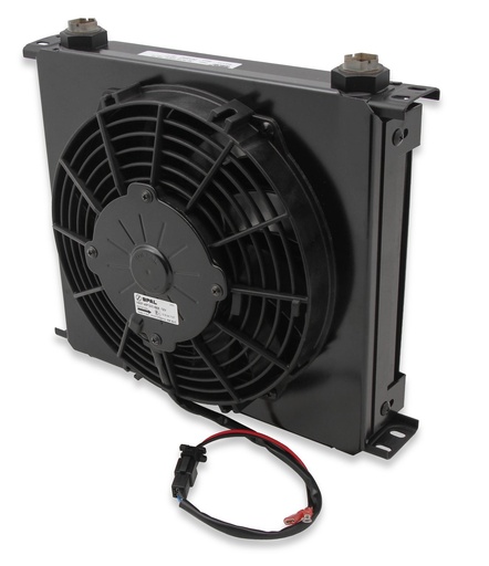 [EAR-FP434ERL] Earl's FP434ERL: UltraPro Wide 34 Row Oil Cooler with Single Electric Fan