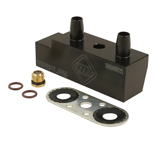 [BDD-1061530] BD Diesel 1061530: 1061530 Transmission Oil Cooler Bypass Tube Eliminator Kit