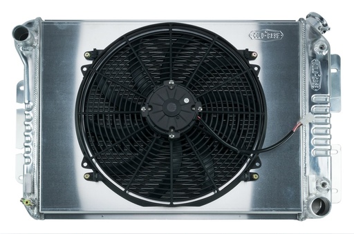 [RAD-CHC11AK] Cold Case Radiators CHC11AK: CHC11AK Aluminum Performance Radiator and 16 in. Fan Kit for 1967-1969 Chevy Camaro & Pontiac Firebird