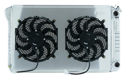 [RAD-GMT558ALSSK] Cold Case Radiators GMT558ALSSK: GMT558ALSSK Aluminum Performance Radiator & Fan Kit for 1967-1976 GM C/K Truck w/GM Gen III/IV LS Engine Swap
