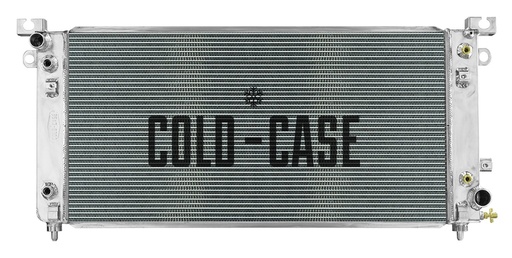 [RAD-GMT577A] Cold Case Radiators GMT577A: GMT577A Aluminum Performance Radiator 2014-2018 GM 1500 Pickup/Yukon/Tahoe w/Engine Oil Cooler