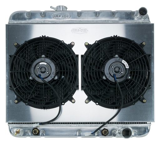 [RAD-GPG22AK] Cold Case Radiators GPG22AK: Aluminum Performance Radiator with Fan & Shroud Kit 1964-1965 Pontiac GTO, Tempest, LeMans With AC - Automatic Transmission