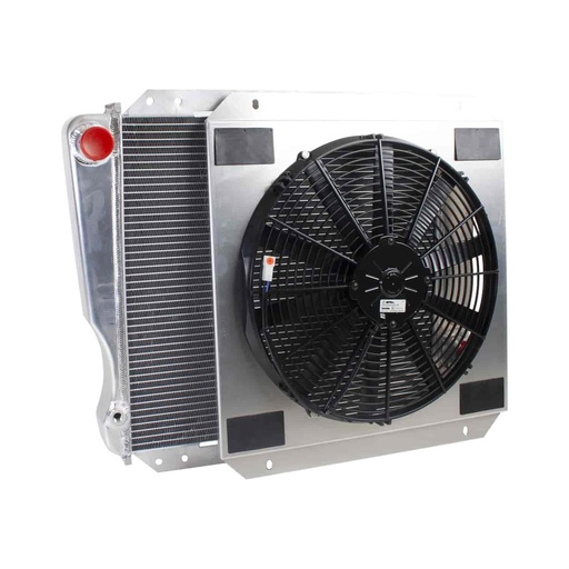 [GRI-CU-70126] Griffin Radiators CU-70126: ExactFit Radiator ComboUnit for 1966-1977 Ford Bronco with Early Small Block Ford or Chevy V8 Swap