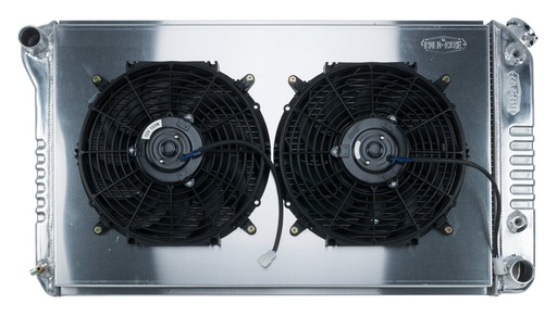 [RAD-GMA42AK] Cold Case Radiators GMA42AK: GMA42AK Aluminum Performance Radiator with 12 in. Fan Kit for 1968-1977 GM A-Body