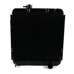 [RAD-FOM564B] Cold Case Radiators FOM564B: FOM564B Black Night Rider Series Aluminum Performance Radiator for 1965-1966 Ford Mustang 289, Manual Trans