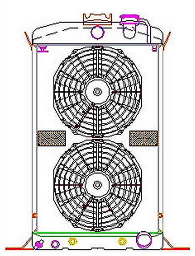 [GRI-CU-70086] Griffin Radiators CU-70086: ExactFit Radiator ComboUnit for 1937-1938 Ford with Early GM Engine