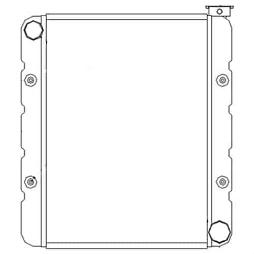 [GRI-2-55135-X] Griffin Radiators 2-55135-X: Econorail Racing Radiator with Passenger Inlet & Passenger Outlet
