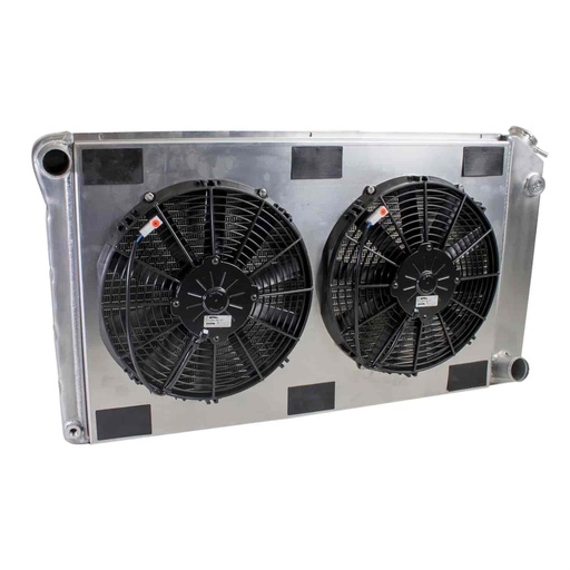 [GRI-CU-00015] Griffin Radiators CU-00015: ExactFit Radiator ComboUnit for 1967-1987 Chevy/GMC Pickup Truck, Blazer, Jimmy & Suburban with Small Block Chevy
