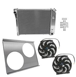 [SUM-384043-KIT1] Summit Racing™ Performance Fit Aluminum Radiator and Fan Combos